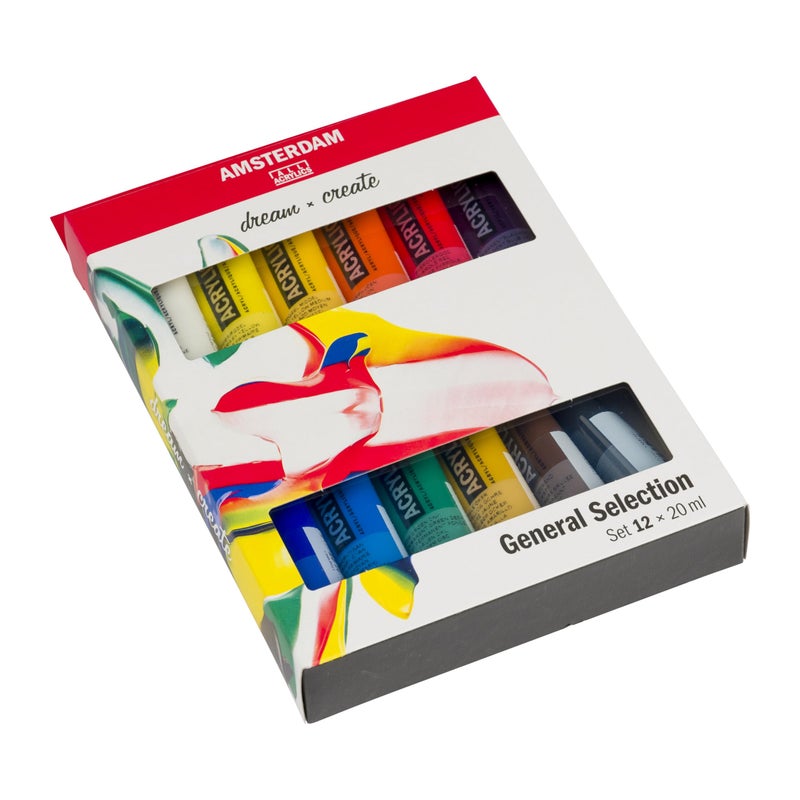 Amsterdam Acrylic Standard Series Paint Set 12x20milliliter - Image 3